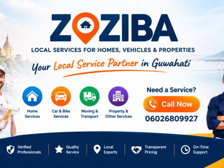 Guwahati home services and online service booking by Zoziba